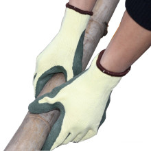 NMSAFETY 10G Polyester-Liner beschichtet Latex-Sicherheitshandschuh gestrickte Handschuh Liner